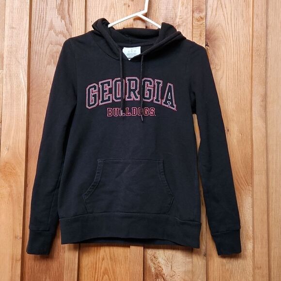 Champion Georgia Bulldogs College Football Hoodie, Small, Black & Red - Picture 1 of 9
